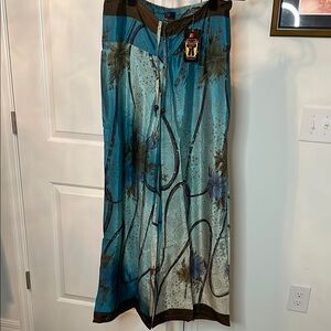 JB Wide Leg Pants with Elastic back and Tie Front waistband